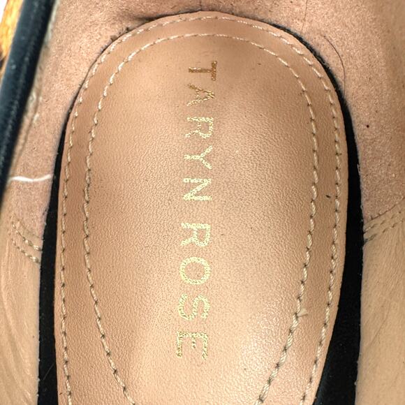 Taryn Rose | 9B | Faye Leopard Print Calf Hair Pointed Toe Slip On Loafer Flats - Picture 3 of 9